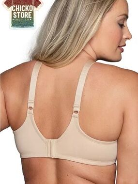 Vanity Fair Beauty Back T-Shirt Bra 71380 Damask Neutral 38C NWT Full Coverage
